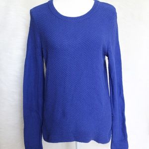 Madewell Royal Blue Sweater with Zipper Back
